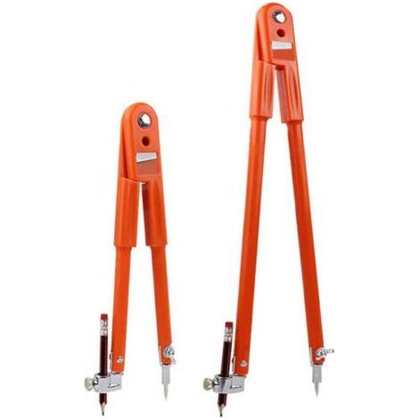 Lot de 2 compas de menuiserie professionnels, séparateur réglable de grand diamètre pour marquage et marquage géométrique, crayon de précision pour le travail du bois,-Muntra (1/4)
