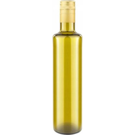 Bouteille Verre - 500 ml - Vert Olive - Pour Huile D'olive Et Liqueurs - 1 Pièce (1/5)