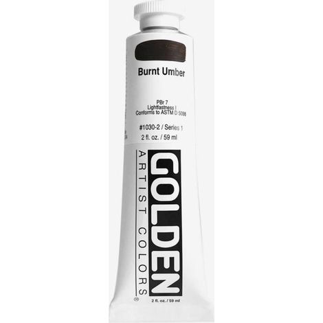 Golden : Heavy Body Acrylic Paint : 60ml : Burnt Umber