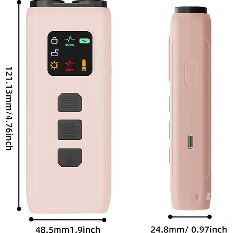Dispositif Anti-aboiement - Ultrasons 20-30 kHz - 3 Modes Réglables - Portable Rechargeable USB-C - Pour Chiens À Partir De 6 Mois - 1 Pièce (1/5)