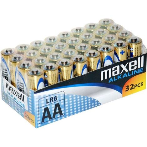 Maxell batteria alcalina aa lr06 pacco32 batterie (1/2)