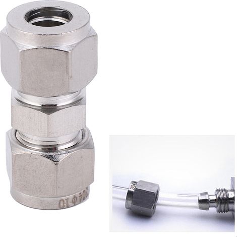 Raccord de tuyau d'air droit en acier inoxydable 304, raccord pneumatique 4 mm/6 mm/8 mm/10 mm/12 mm/10 mm (1/5)