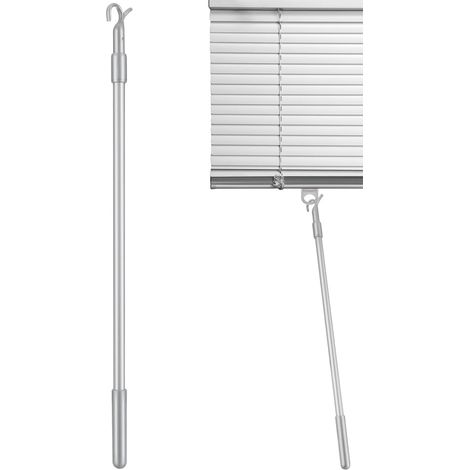 Barre De Store En Métal Avec Crochet Tige Pour Stores Verticaux Télescopique 23.62 in Accessoire De Remplacement Pour Ouvre-Rideau Usage Domestique (1/5)