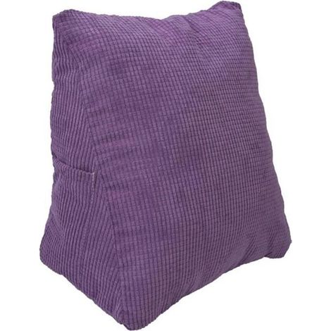 Oreiller de lecture - Triangle - Violet - 40x40 cm - Coton PP - Lavable (1/4)