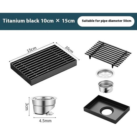 (C3)304 stainless steel floor drain, hotel bathroom large displacement outdoor garden deodorant shower Drains (1/4)
