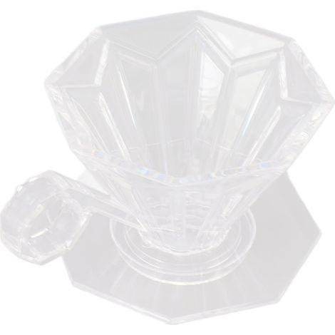 Filtre à café filtre manuel en résine, avec poignée ergonomique, transparent. (1/5)