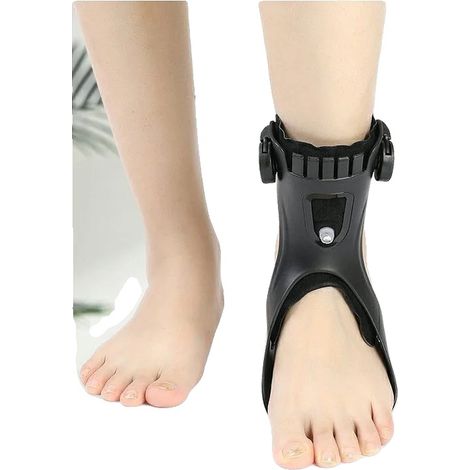 Ortesis para pie caído, soporte de tobillo, ajuste cómodo y regulable, airbag - izquierda, L-25-26,9cm-a (1/2)