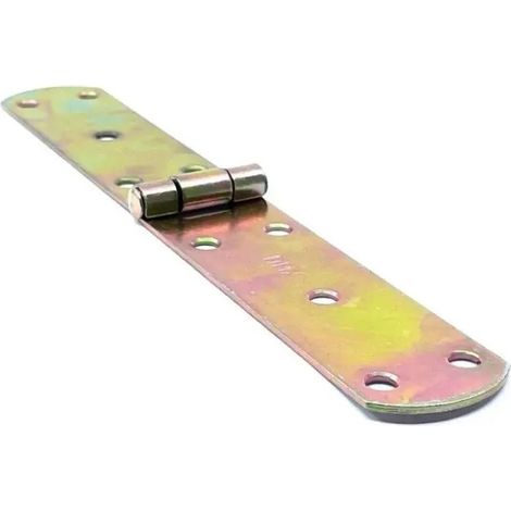 Bisagra francesa DOMAX 200x33x2,5 mm ZINC DORADO para cofre (1/3)