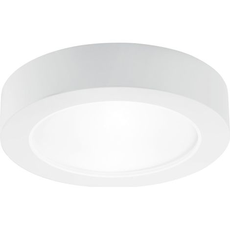 Plafoniera GABRIEL rotonda in gesso bianco verniciabile 30 cm. (1/2)