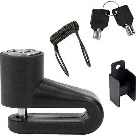 Chaîne antivol pour moto disque, serrure de moto avec cadre, cadenas de sécurité de frein à disque, sécurité de disque pour moto, scooter, vélo universel (1/5)