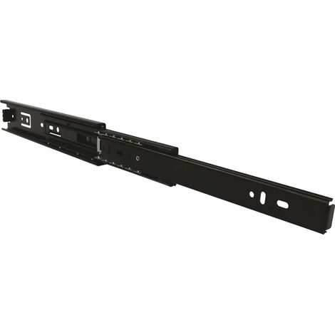 Accuride DB4501 Kugelkäfigführung Vollauszug, Kugelauszug Schienenlänge 400 mm Tragkraft bis 45 kg, Stahl schwarz (1/5)
