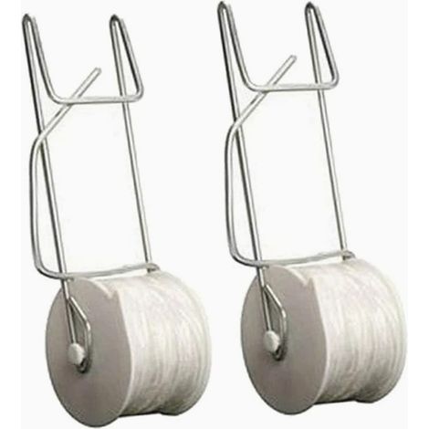 Lot de 20 crochets à rouleau de support pour tomates avec ficelle de 15 m, kit de treillis de serre, crochet durable (1/5)