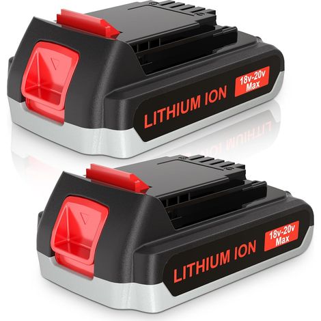 2X Batterie de Remplacement pour Black & Decker 18V BL1518 (1/5)