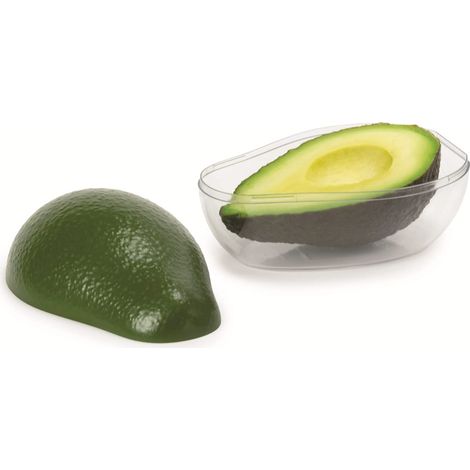 Garde Avocat, Boîte Conservation Avocat 0,7 L, Boîte Fraîcheur Réutilisable pour Frigo, Avocat Entier ou Coupé, 13 x 8,3 x 7 cm, Lave-Vaisselle (1/5)