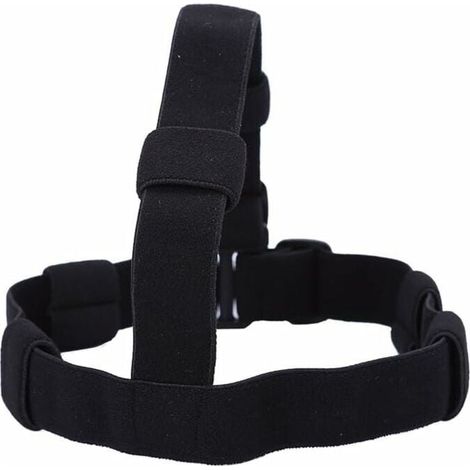 Bandeau de lampe frontale réglable et confortable en nylon pour camping, randonnée, cyclisme et escalade - Noir (1/4)