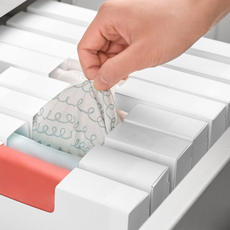 [Boîte de rangement multifonction] - Distributeur de film plastique, sacs poubelle et gants jetables - Organisateur pour cuisine - PP compact 50g - Support horizontal/vertical (1/5)