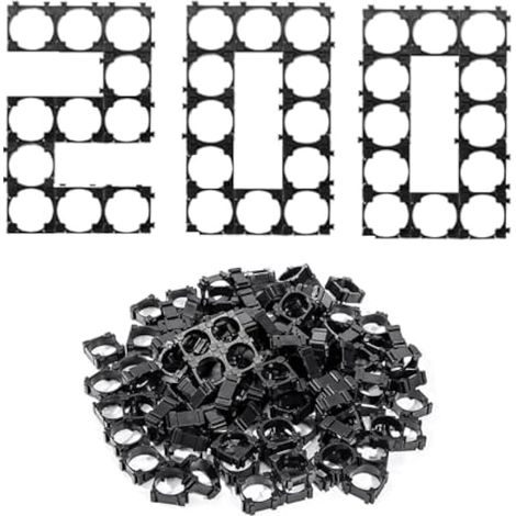 200 supports de batterie Li-ion 18650 cylindriques pour montage de batterie fixe DIY (1/5)