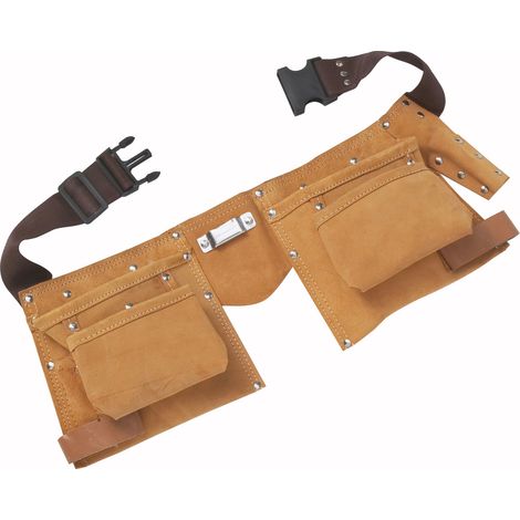 BlueSpot Leather Double Tool Nail Screw Pouch Belt Hammer Loop (1/2)