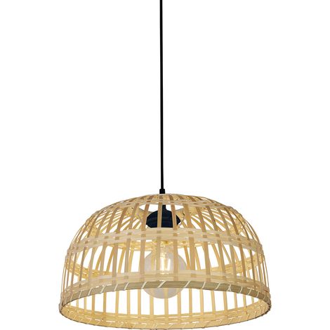 Sospensione Nordica Bali Policarbonato Nero 1 Luce E27 (1/2)