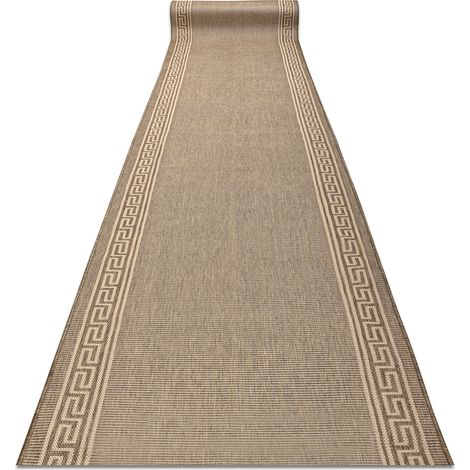 Runner SISAL SION 20446 Frame, greek key Flat woven beige 120 cm beige 120x840 cm (1/5)