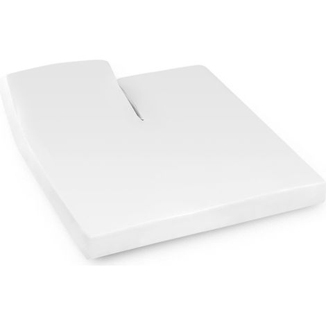 Drap housse relaxation uni coton ALTO - TR Tête relevable uniquement 2x70x190 cm (1/5)
