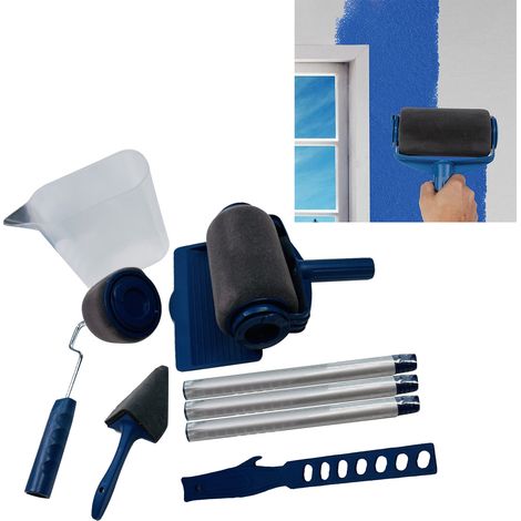 Farbroller-Set, tragbare Farbroller, Schaufel, Pinsel, multifunktionales Wandmalerwerkzeug für Zuhause (1/5)