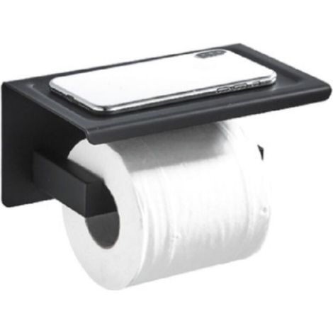 Distributeur papier WC avec étagère LOFT-GAME noir mat - Noir (1/4)