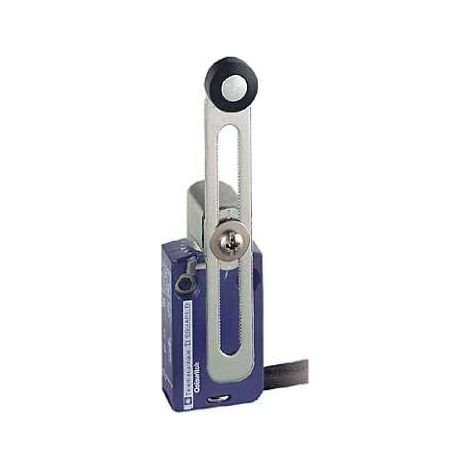 Télémécanique – interrupteur de fin de course miniature OsiSense XC standard, levier à galet thermoplastique à longueur variable, 1 NF + 1 NO, câble 1 m – XCMD2145L2