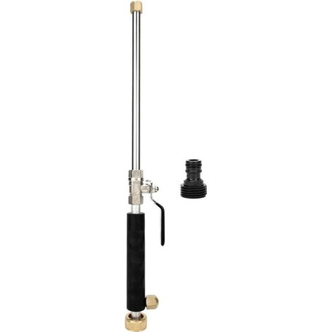 Nozzle of spraying for pressure washer, Jet water adjustable, Tube of washing of car, tool of cleaning of hose, black (1/5)
