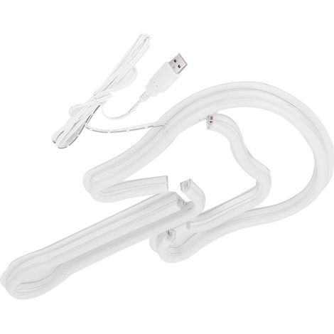 Lampe LED guitare néon USB, déco lumineuse pour bar, hôtel, plage, Noël, éclairage mural festif, cadeau original. (1/5)