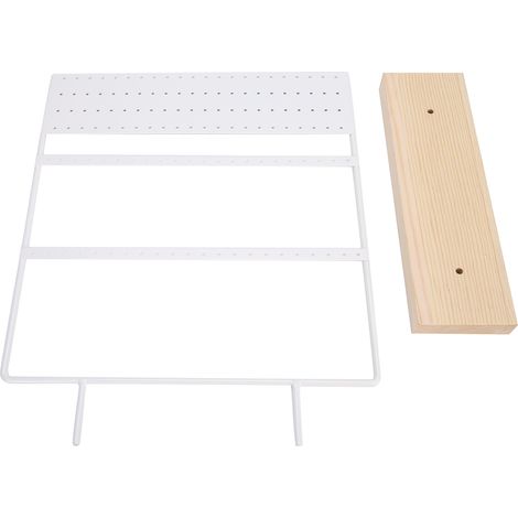 Présentoir à boucles d'oreilles créatif, présentoir à bijoux, présentoir à ornements, emballage en carton, blanc. (1/5)