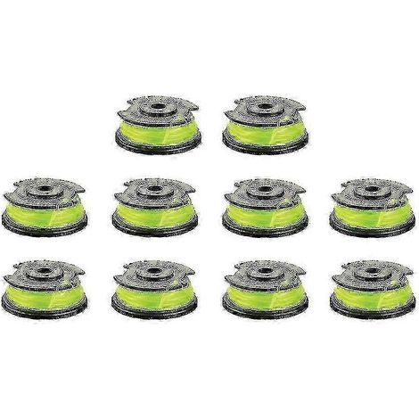 Lot de 10 bobines de fil de rechange pour débroussailleuse sans fil Ryobi Rac143 36 V (1/5)