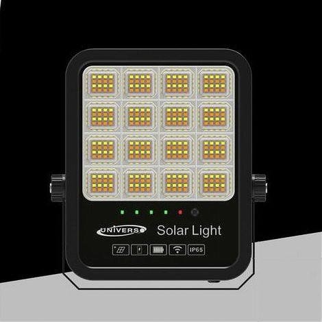 TrAdE Shop Traesio - Faro Led Proiettore 200w Ip65 Cct 3in1 Con Pannello Solare Telecomando Ry-200w-3c - (1/5)