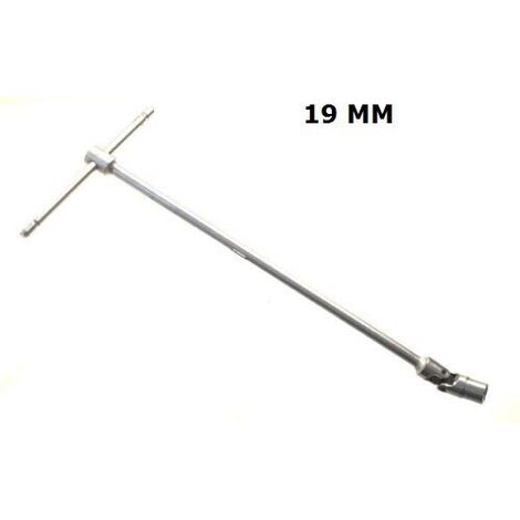 CHIAVE A T CON SNODO SNODABILE MISURA 19 MM MANICO SCORREVOLE