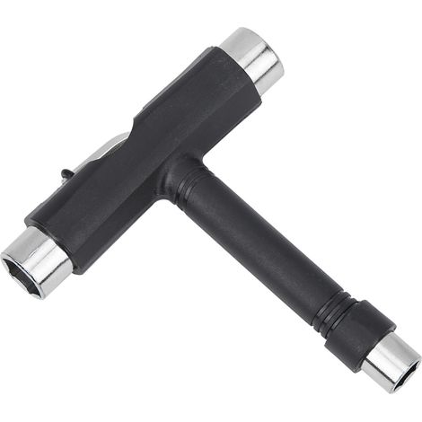 Kit d'outils professionnel pour skateboard, clé multifonction en L/T, cinq fonctions, noir (1/5)