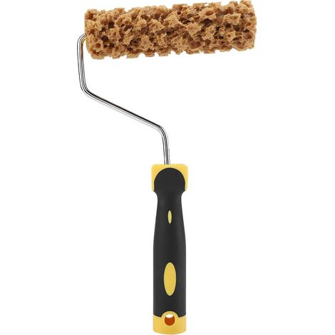 Texture modèle Rouleau de Peinture Brosse décorative avec poignée décorer Outil Grain appliquer Une surélevée aux Murs et au Plafond pour peintu (1/5)