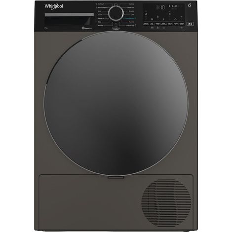 Whirlpool C WD 96M GBS IT, Capacità 9kg, classe A, colore Manhattan Grey, Display digitale XL, Wi-Fi, IronTouch