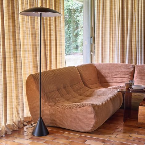 Lampadaire intérieur métal Ø50cm noir - Lyse