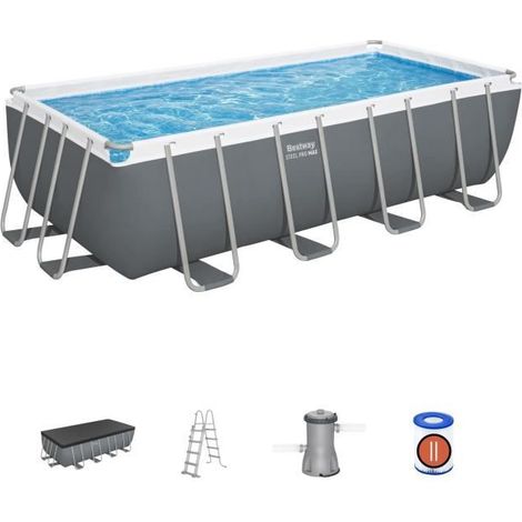 Pool bestway steel pro max 488x244x122 cm Kapazität 11177 L