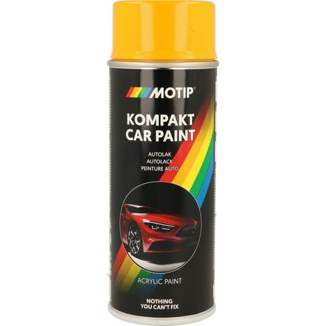 PEINTURE ACRYLIQUE KOMPAKT 43280 JAUNE BRILLANT 400ML MOTIP