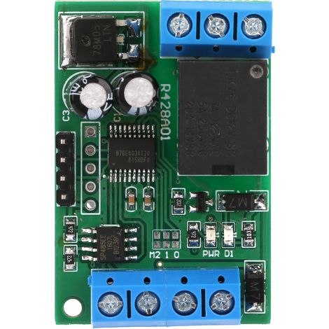 Module relais multifonction 12 V 1 canal RS485 MODBUS RTU avec port série et automate programmable (1/5)