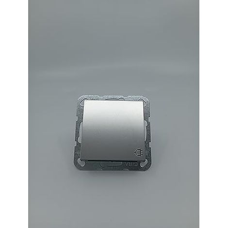GIRA 4454600 PRISE DE COURANT EN ACIER INOXYDABLE AVEC CLAPET IP20