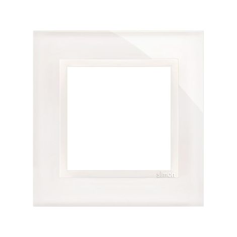 Cadre simple Nature-Glass, WHITE PEARL, IP20/IP44 (IP44 - utiliser le joint DUN1), SIMON54 NATURE (1/4)