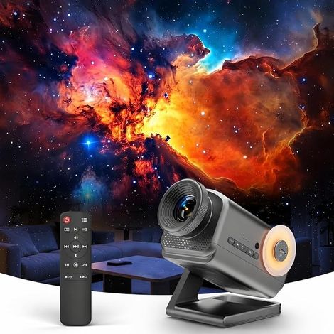 3D Projecteur Ciel Etoile, Projecteur Galaxie HD avec Haut-Parleur Bluetooth, 60 Thèmes 3D, Mise Luminosité Réglables, Veilleuse Enfant & Adulte pour Déco Chambre et Cadeaux (Gris argenté) (1/5)