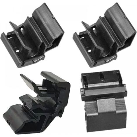 4 clips fijos para capó y maletero, hebilla de caja delantera, repuesto directo para accesorios de coche modelo Y (1/5)