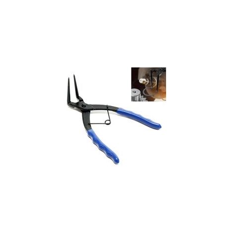 Pince circlips à bec long 90° – Acier au carbone – Pour circlips internes – Prise antidérapante pour zones difficiles d'accès (1/5)