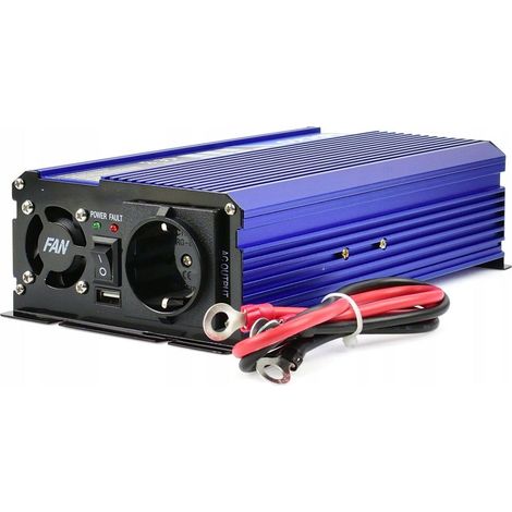 Convertisseur de tension à onde sinusoïdale 12V/230V 500/1000W (10) (1/3)