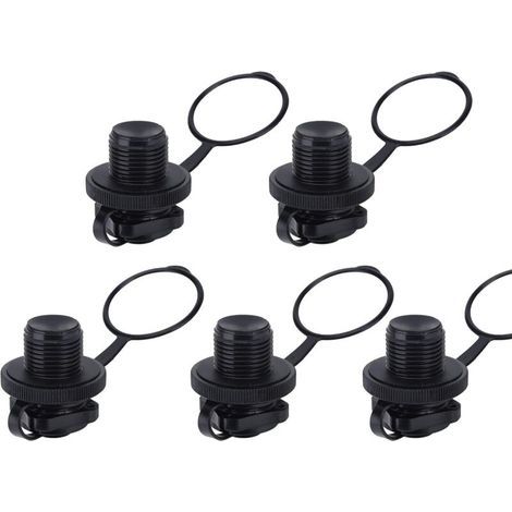 Inflation Spiral Valve, 5 Pcs Air Valves Valve Adapter Plugs, Spiral Shape Inflatable Air Plugs for Inflatable Boat and Inflatable Fishing Boats Air Mattress