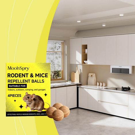 Convenient daily rat repellent for use in living rooms, kitchens, and bathrooms -- 4 PIECES (1/5)
