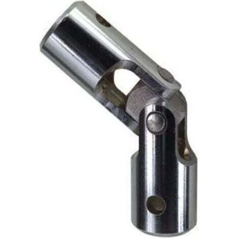Genouillière, articulation de volet roulant, pour tige D. 12 et tringle 12 mm, acier chromé-DOU